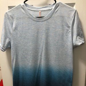 Men's Korean Blue Dip-Dye Tee Small / Extra Small
